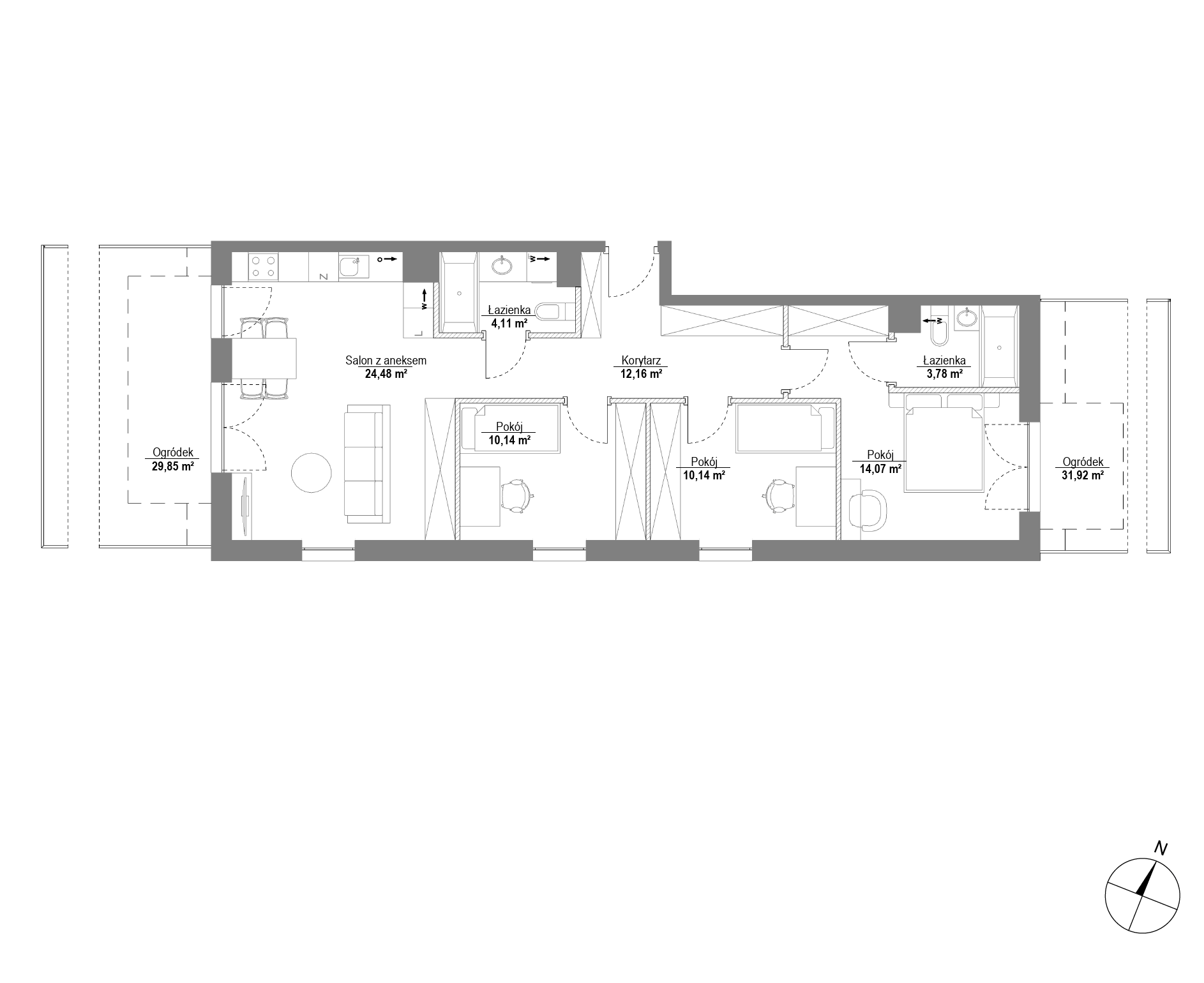 Plan 4 pok. 79m²