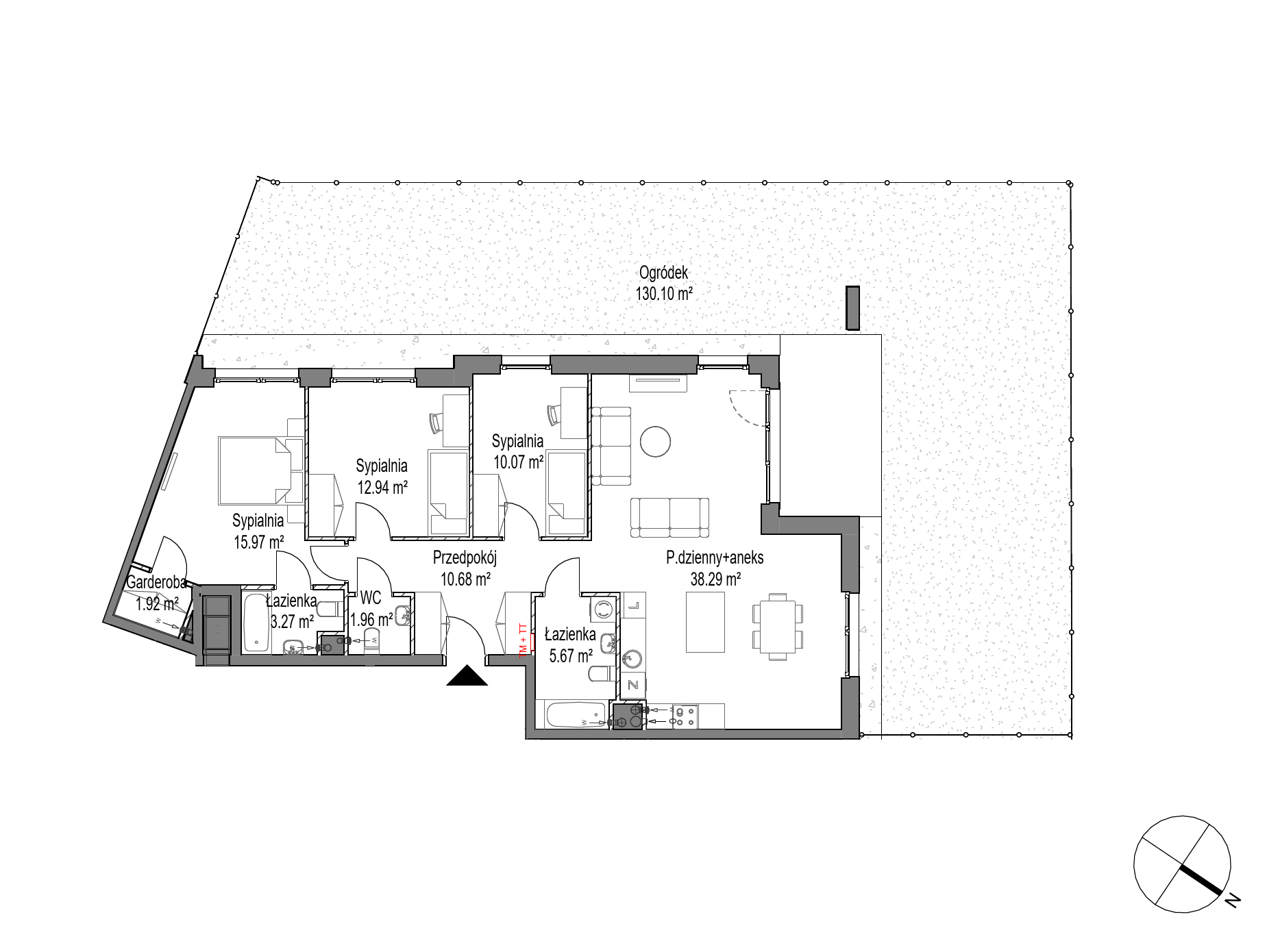 Plan 4 pok. 101m²