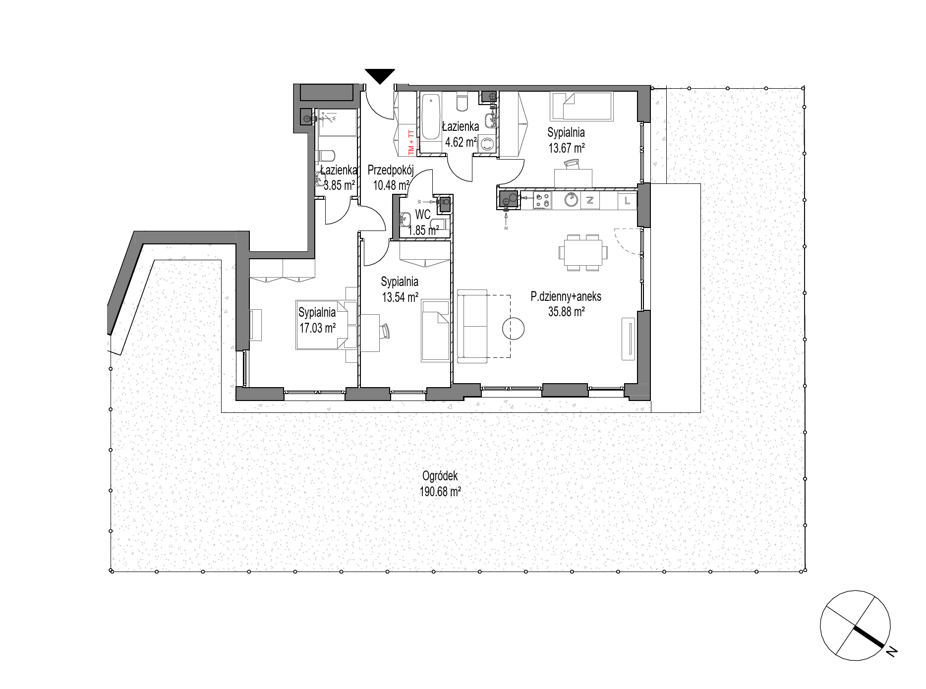 Plan 4 pok. 101m²
