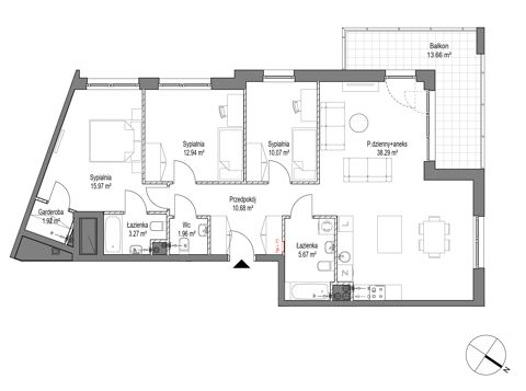 Plan 4 pok. 101m²