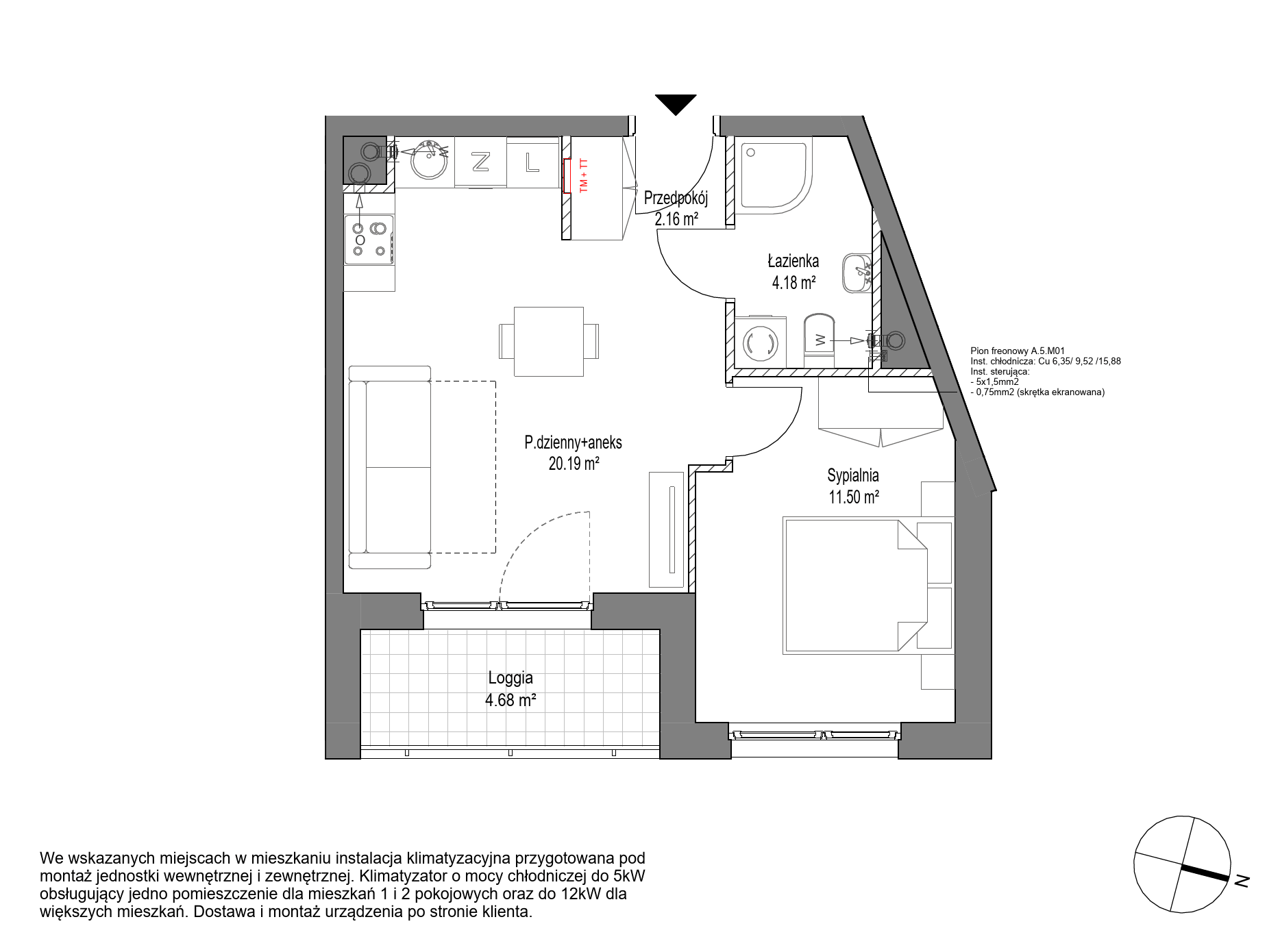 Plan 2 pok. 38m²