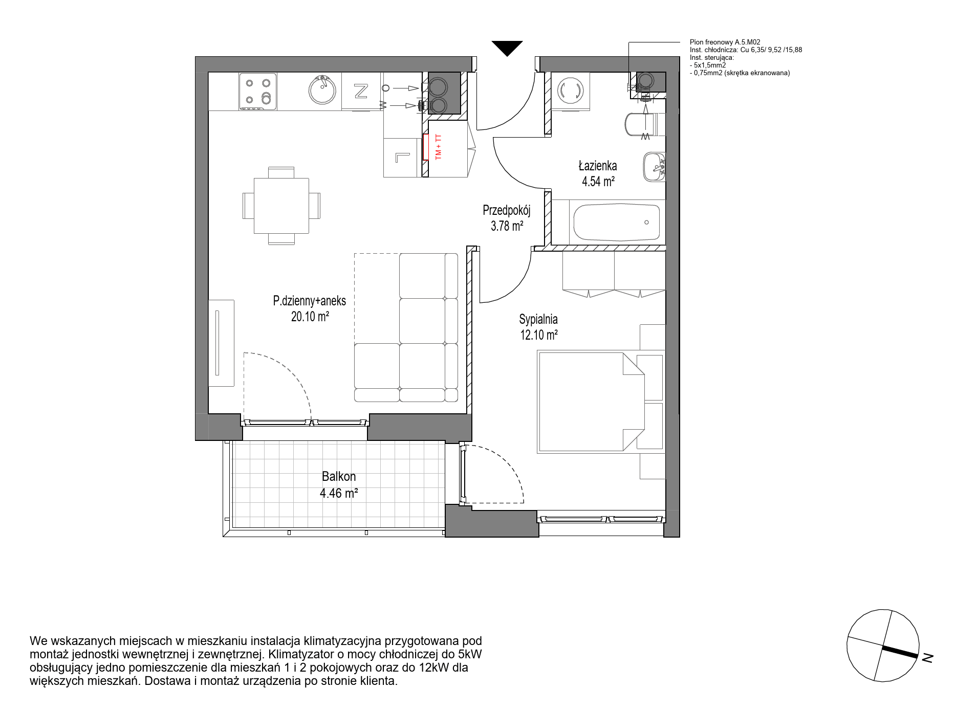 Plan 2 pok. 41m²