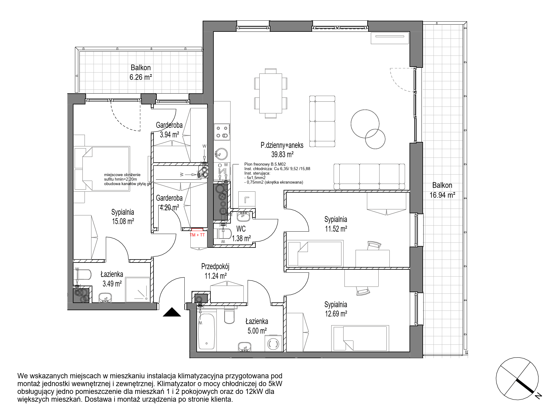 Plan 4 pok. 108m²