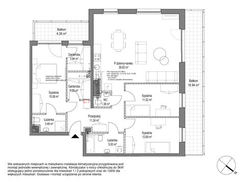Plan 4 pok. 108m²