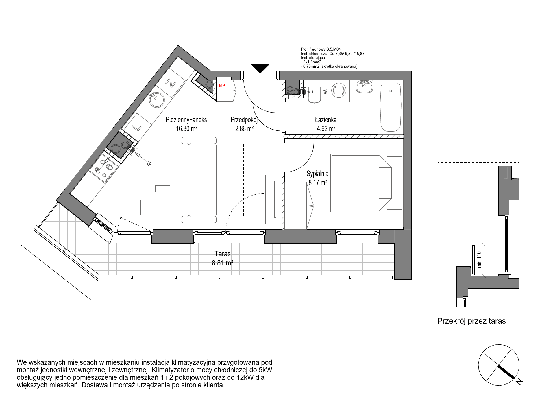 Plan 2 pok. 32m²