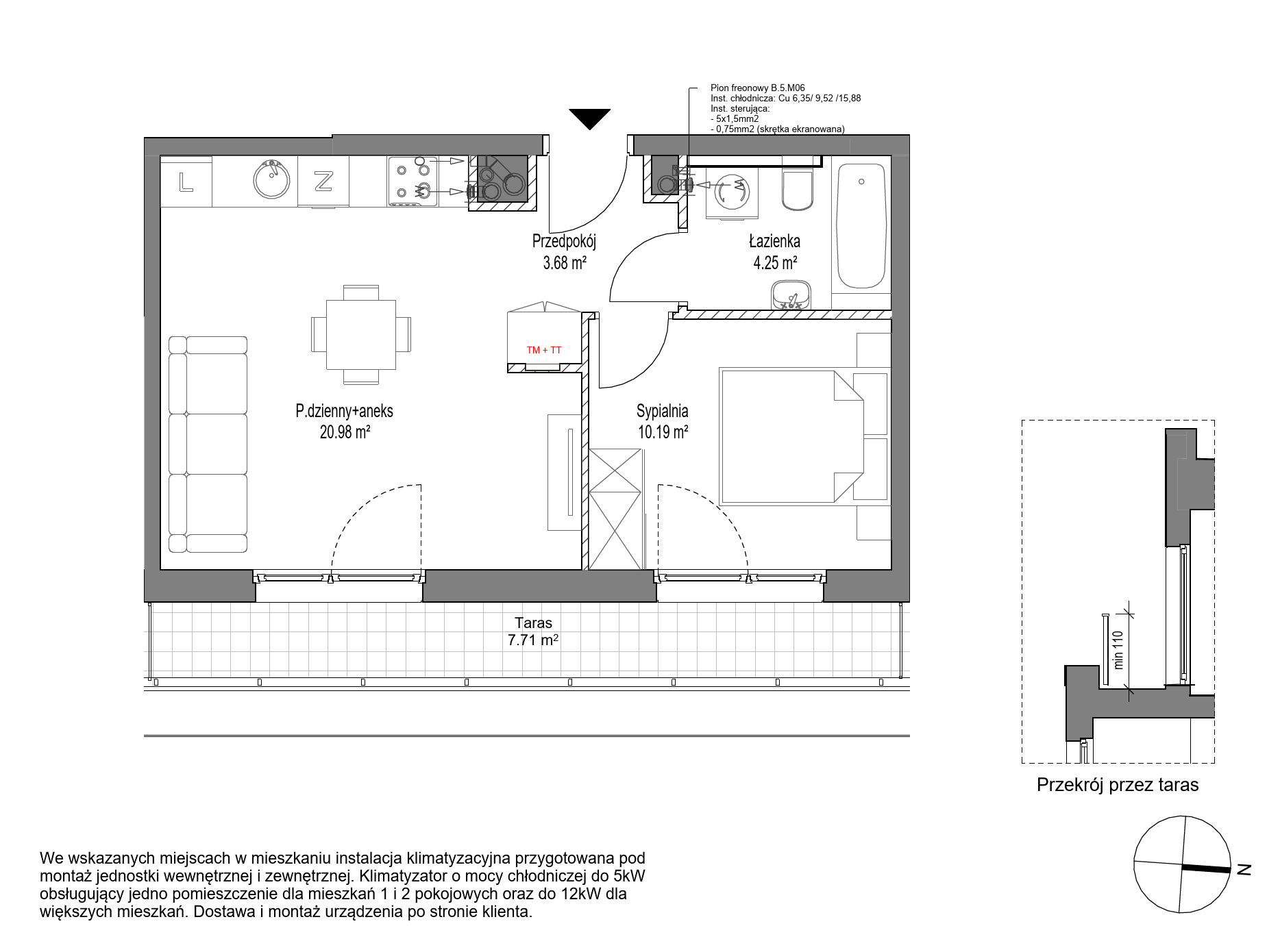 Plan 2 pok. 39m²