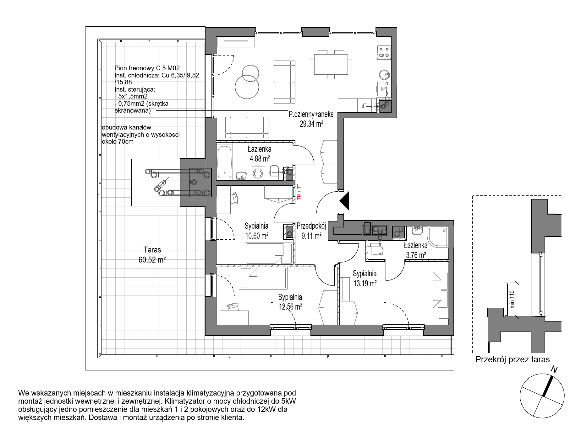 Plan 4 pok. 83m²