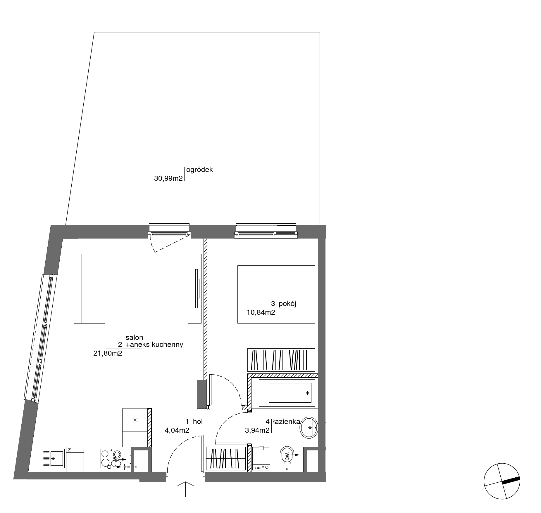 Plan 2 pok. 41m²