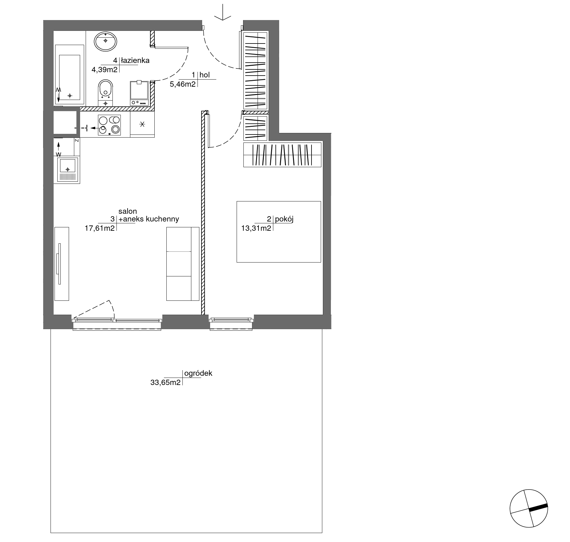 Plan 2 pok. 41m²