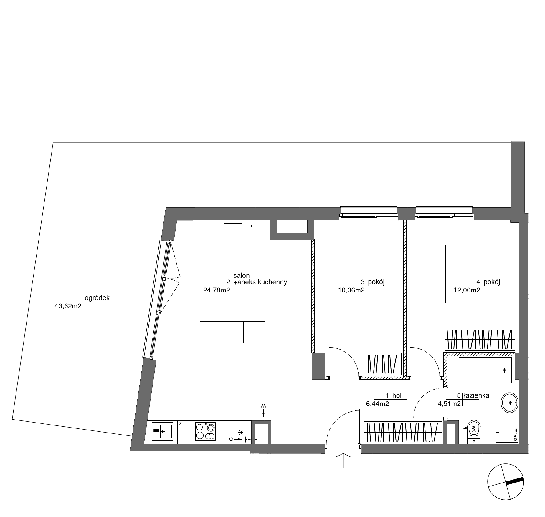 Plan 3 pok. 58m²