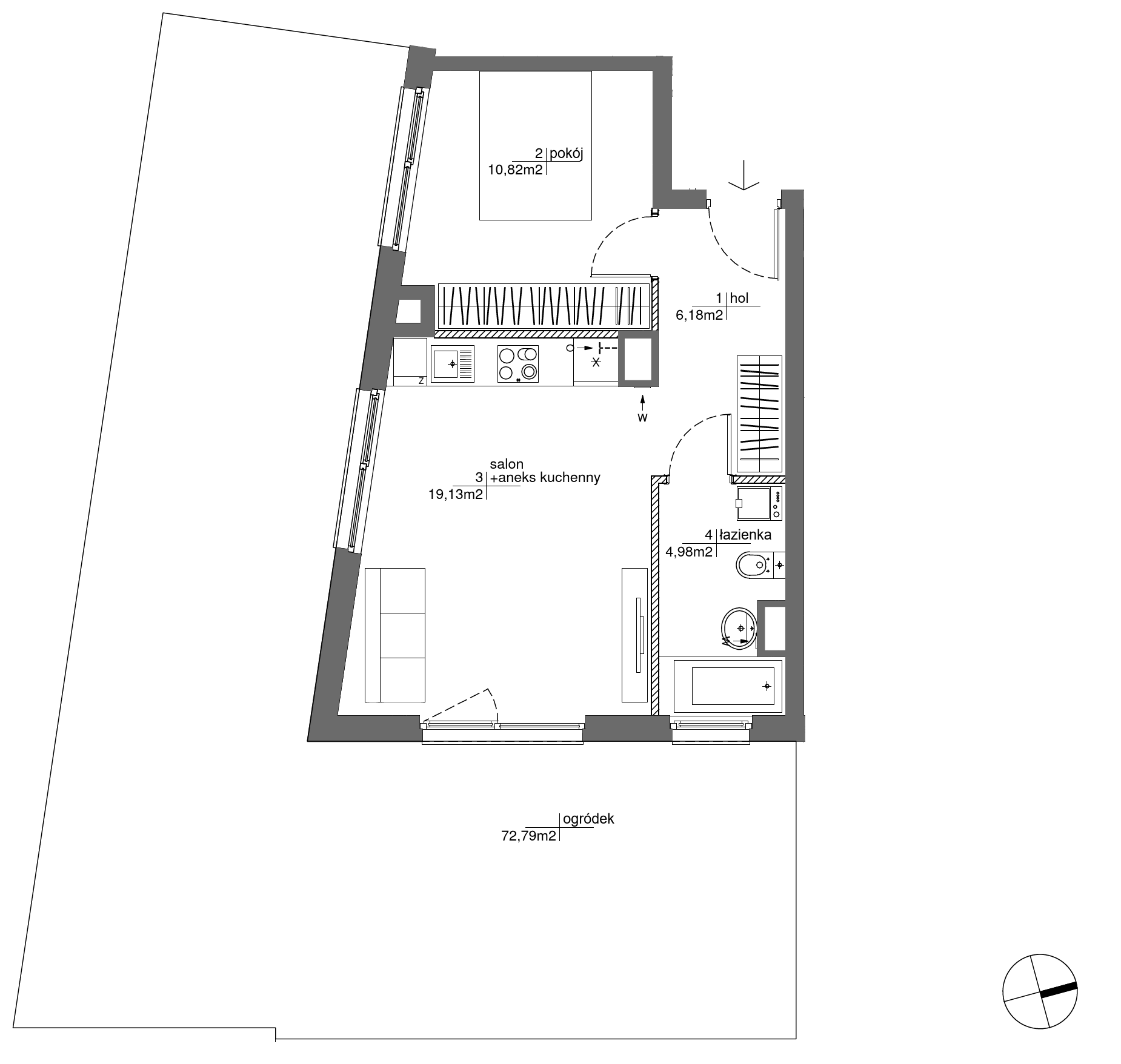 Plan 2 pok. 41m²