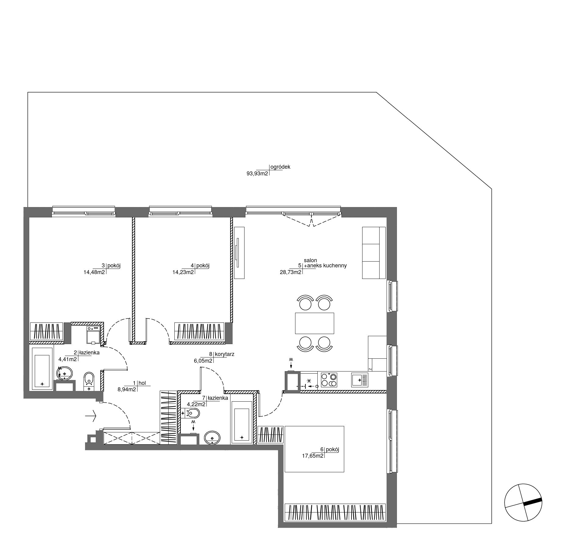 Plan 4 pok. 99m²