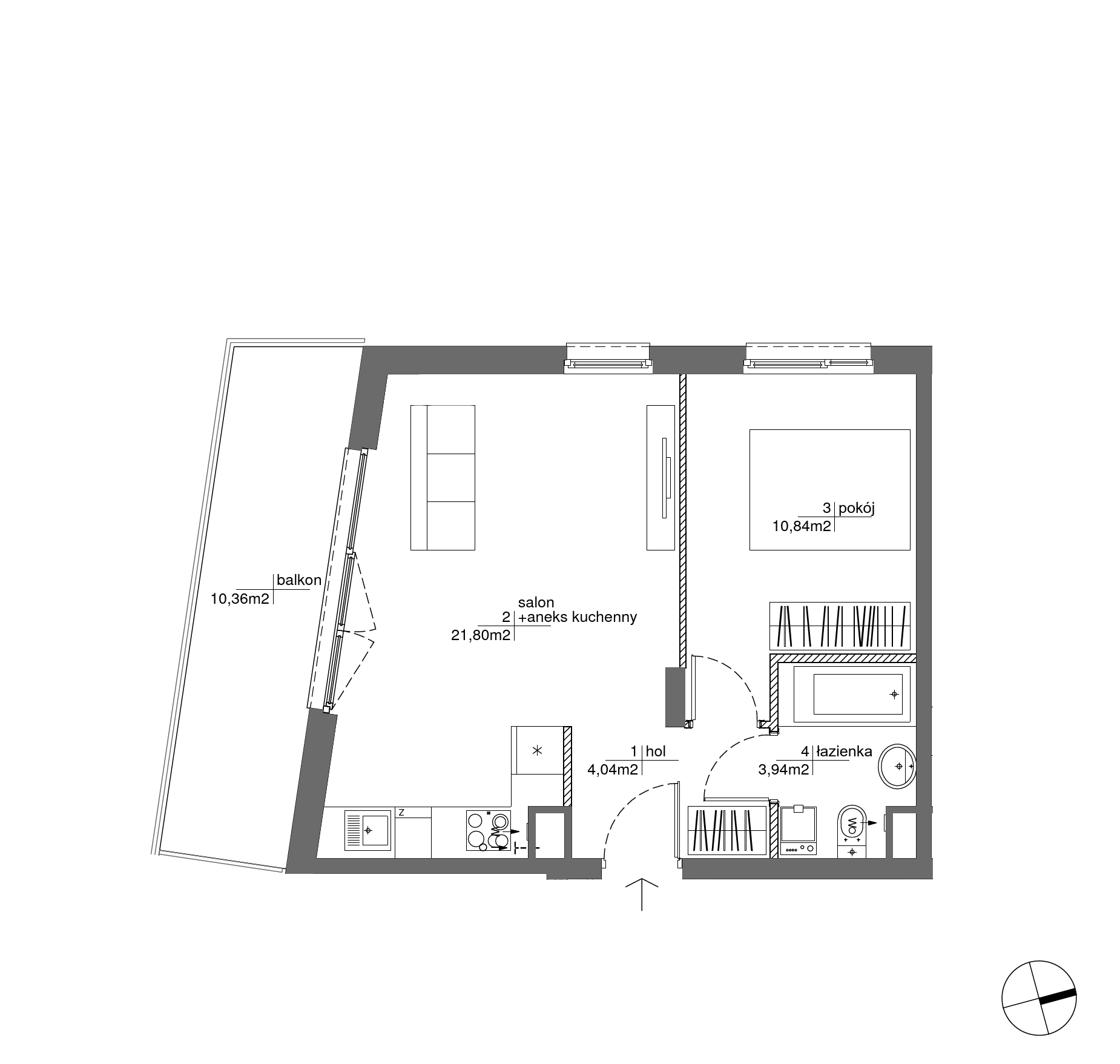 Plan 2 pok. 41m²