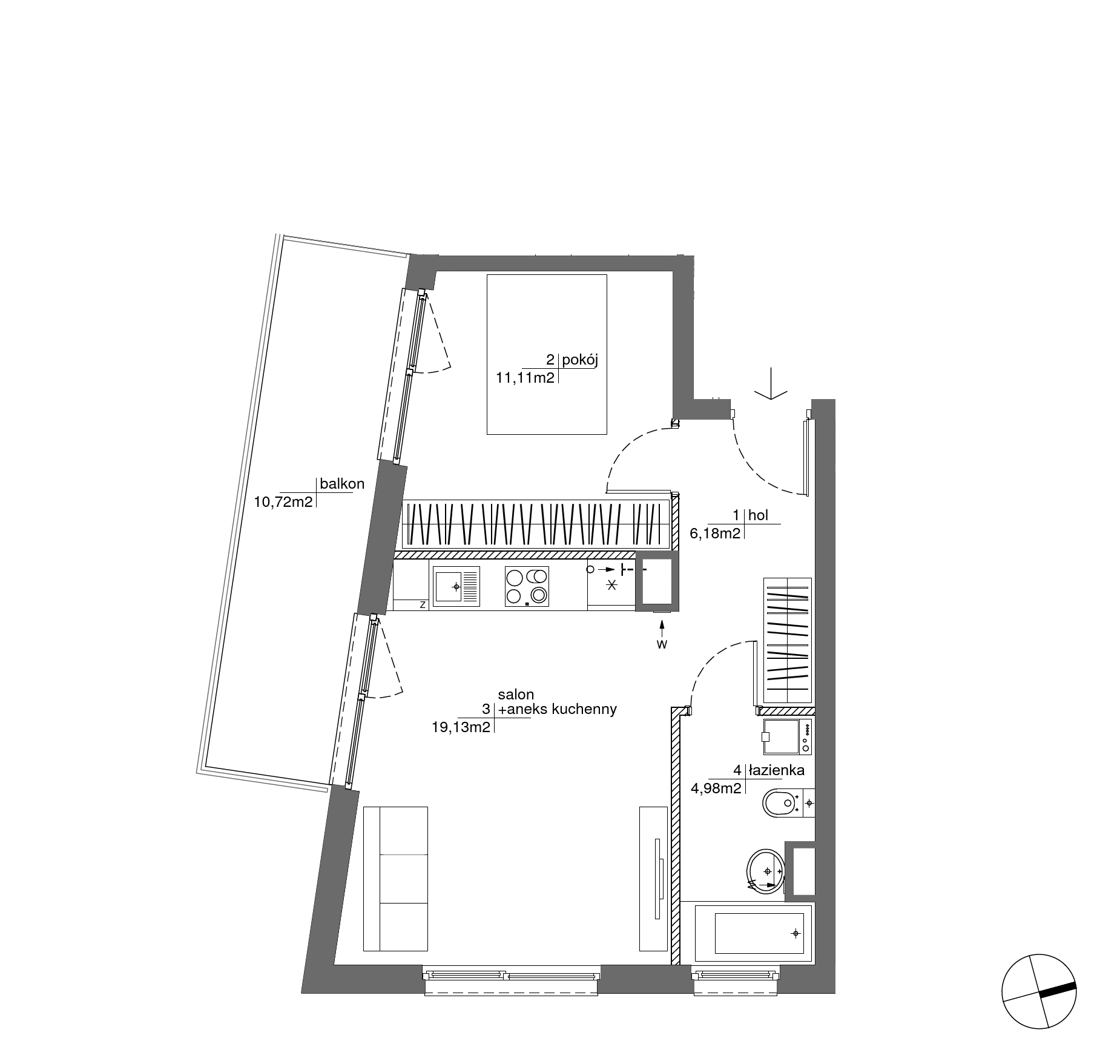 Plan 2 pok. 41m²