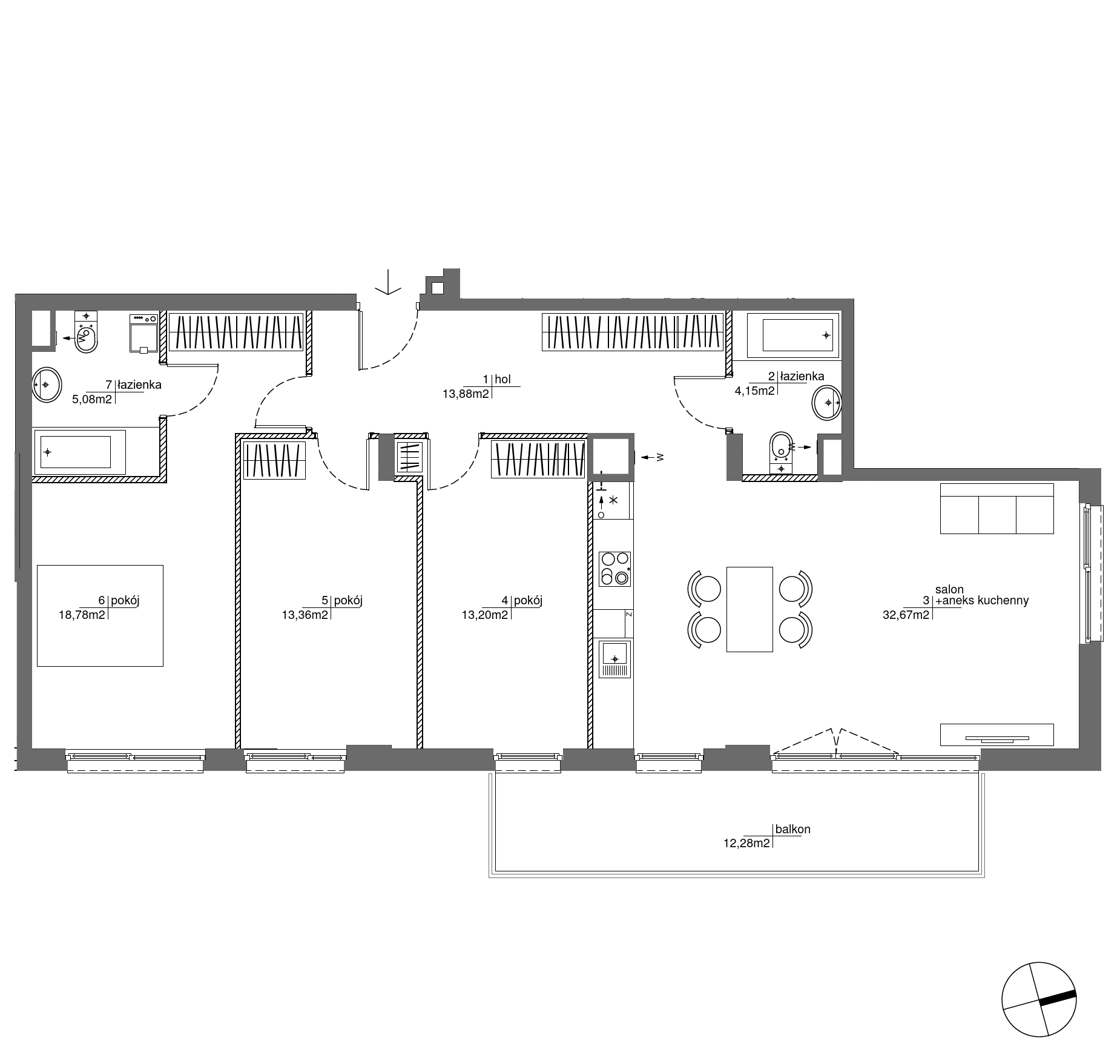 Plan 4 pok. 101m²