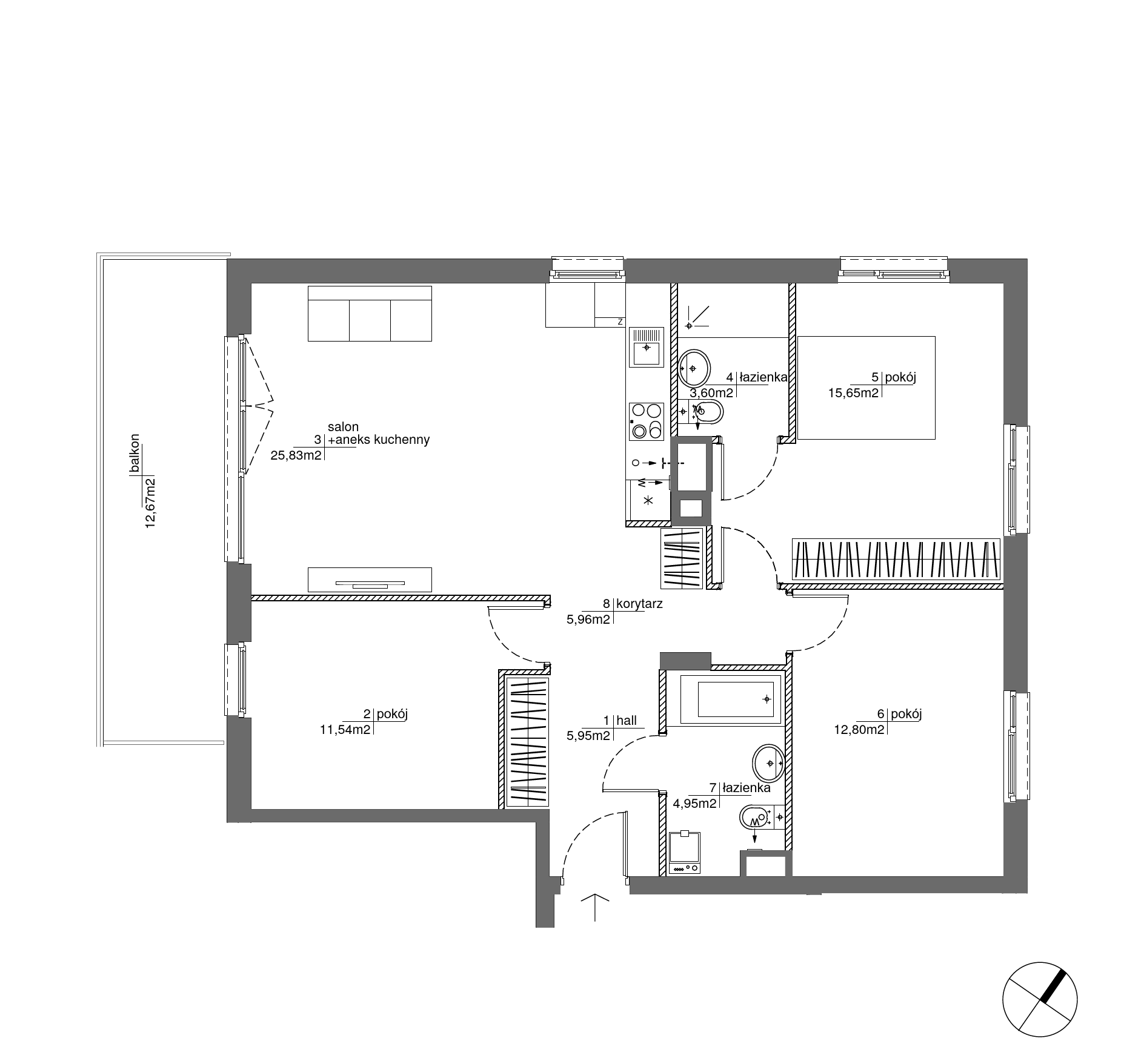 Plan 4 pok. 86m²