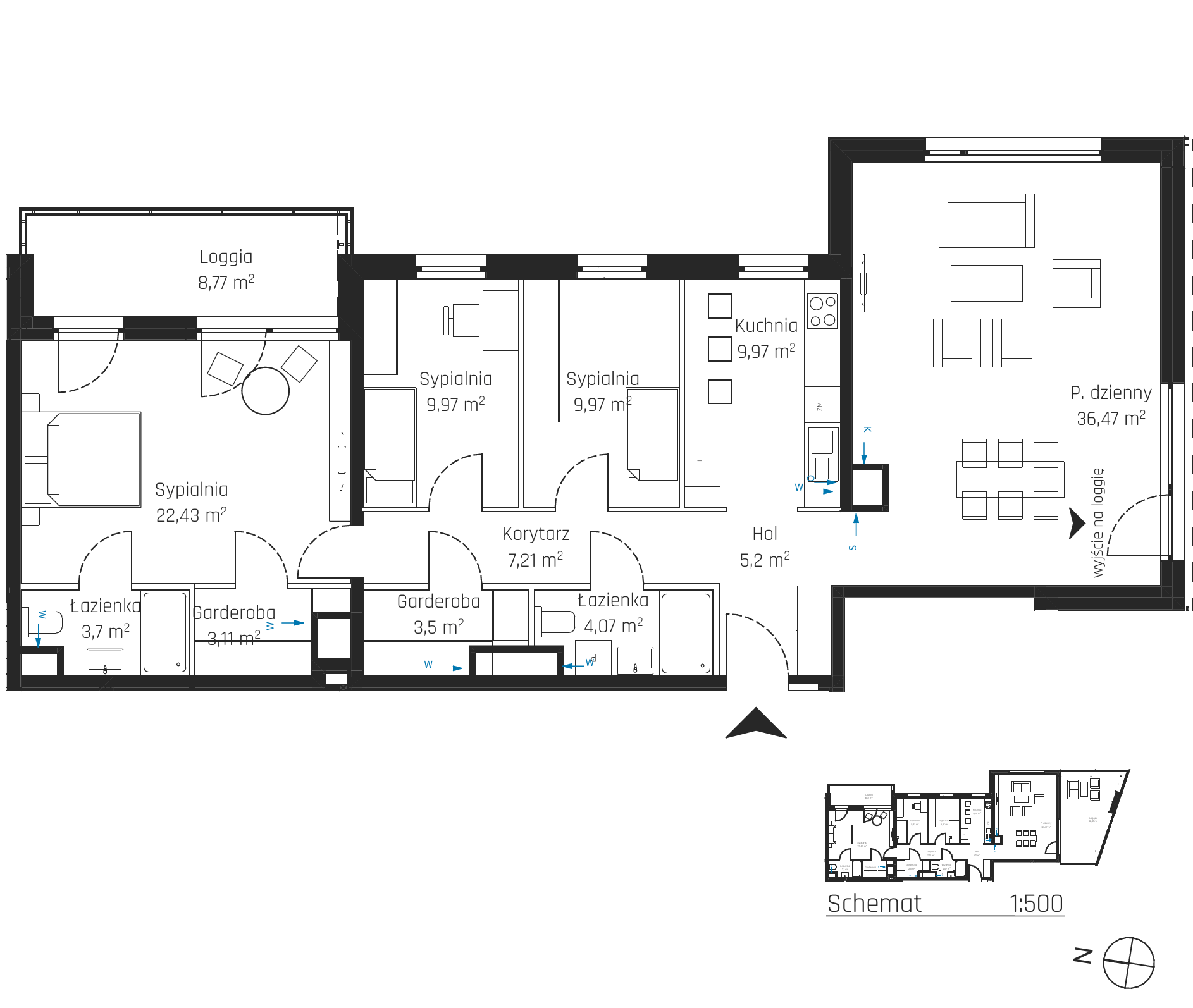 Plan 4 pok. 116m²