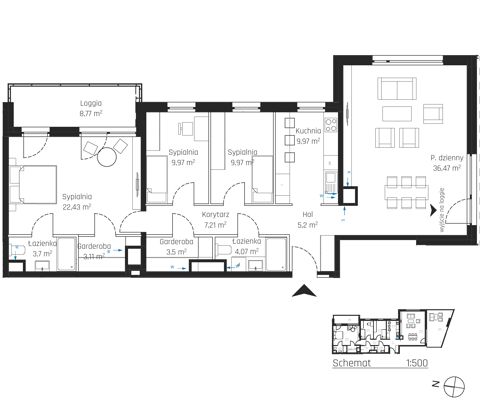 Plan 4 pok. 116m²