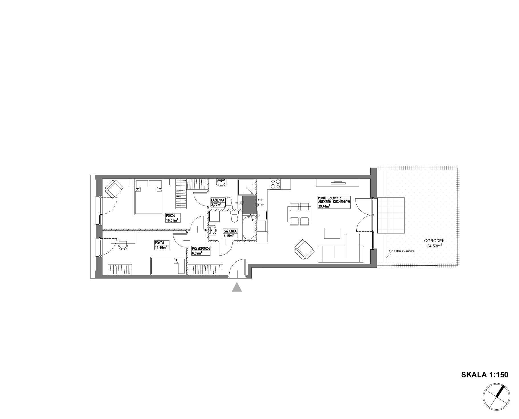 Plan 3 pok. 73m²