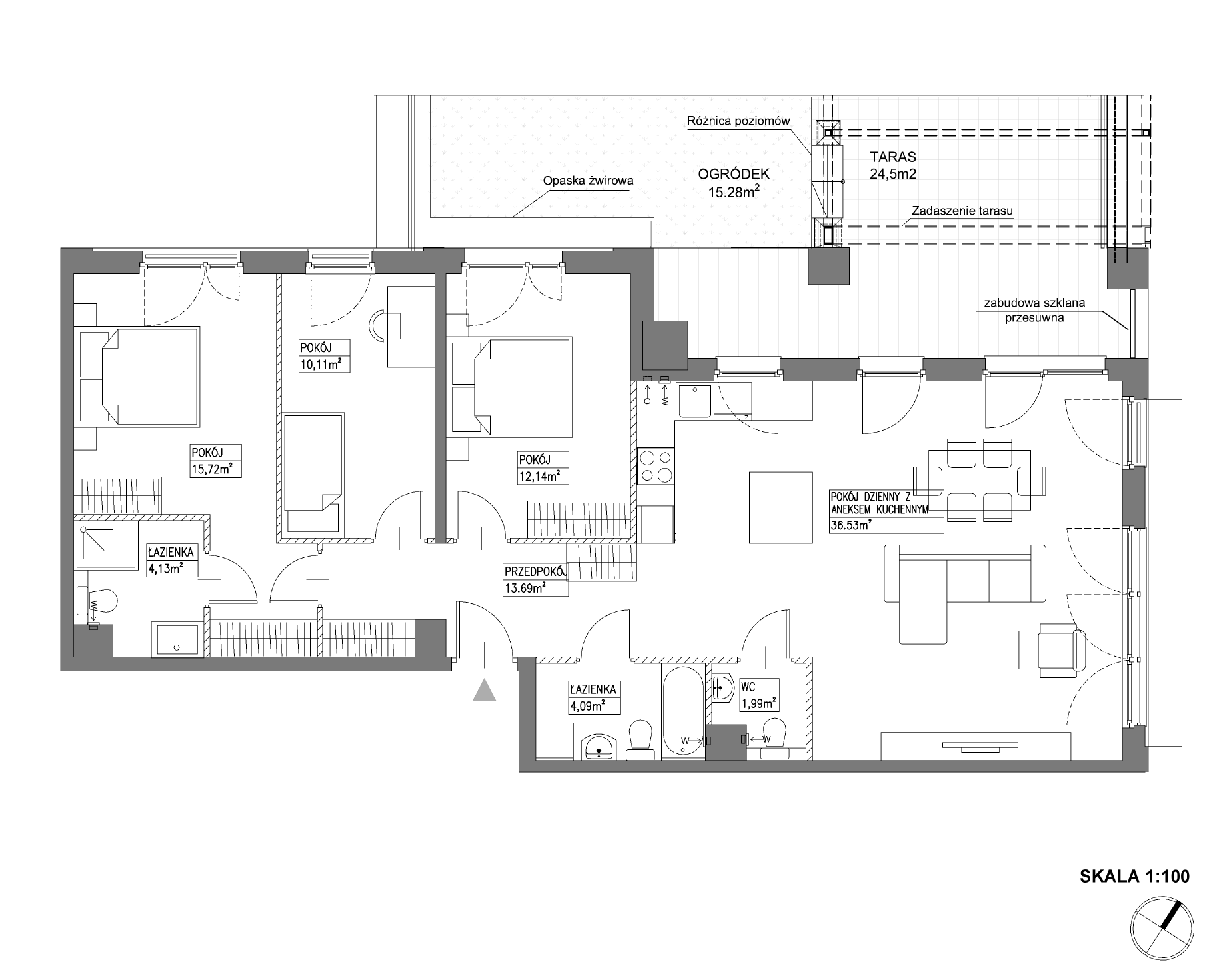 Plan 4 pok. 98m²