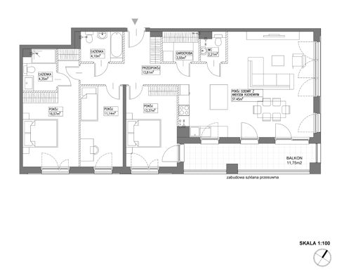 Plan 4 pok. 107m²