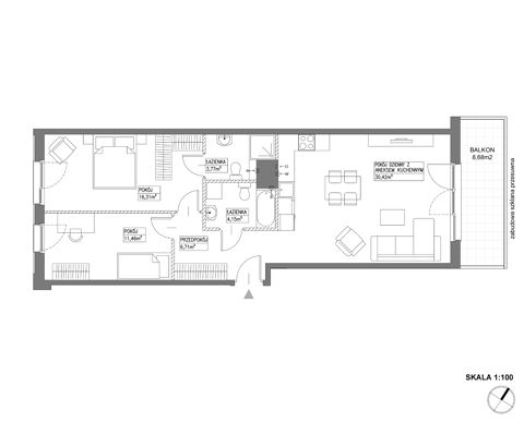 Plan 3 pok. 73m²