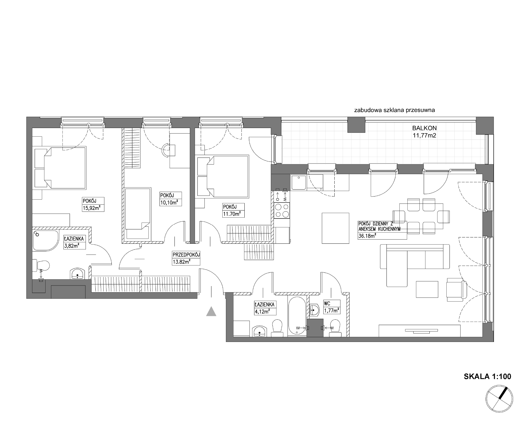 Plan 4 pok. 97m²