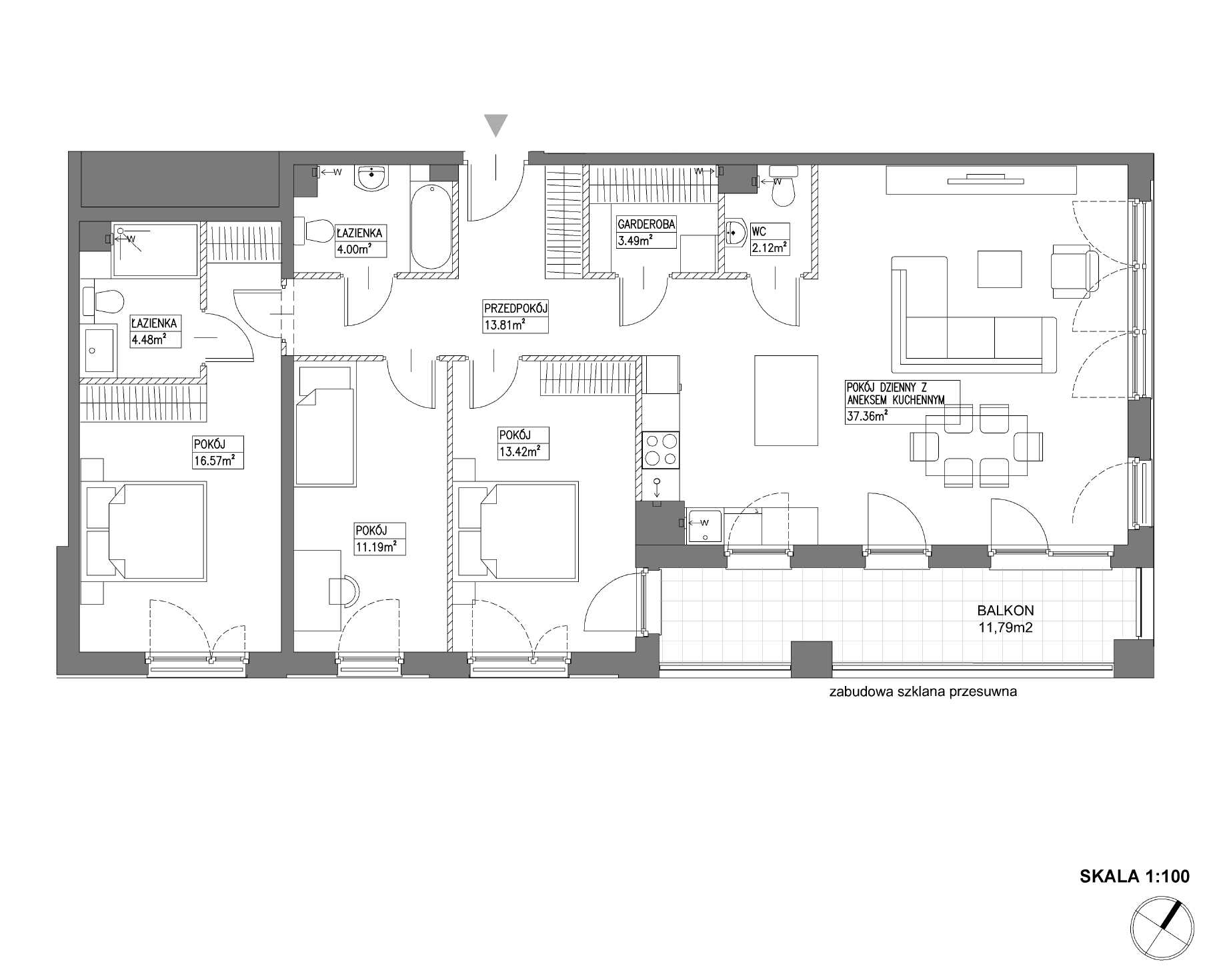 Plan 4 pok. 106m²