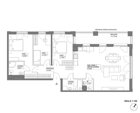 Plan 4 pok. 97m²
