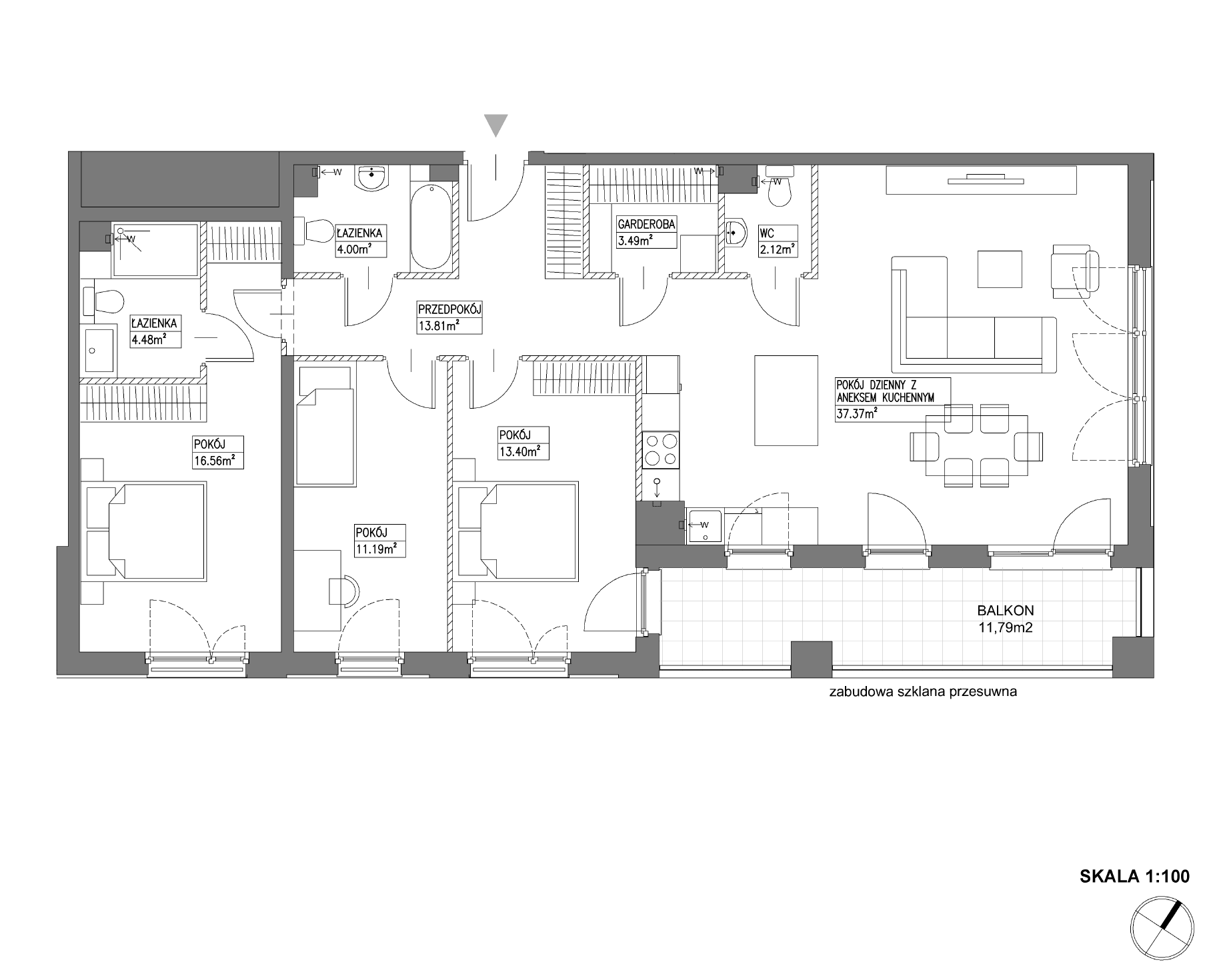 Plan 4 pok. 106m²