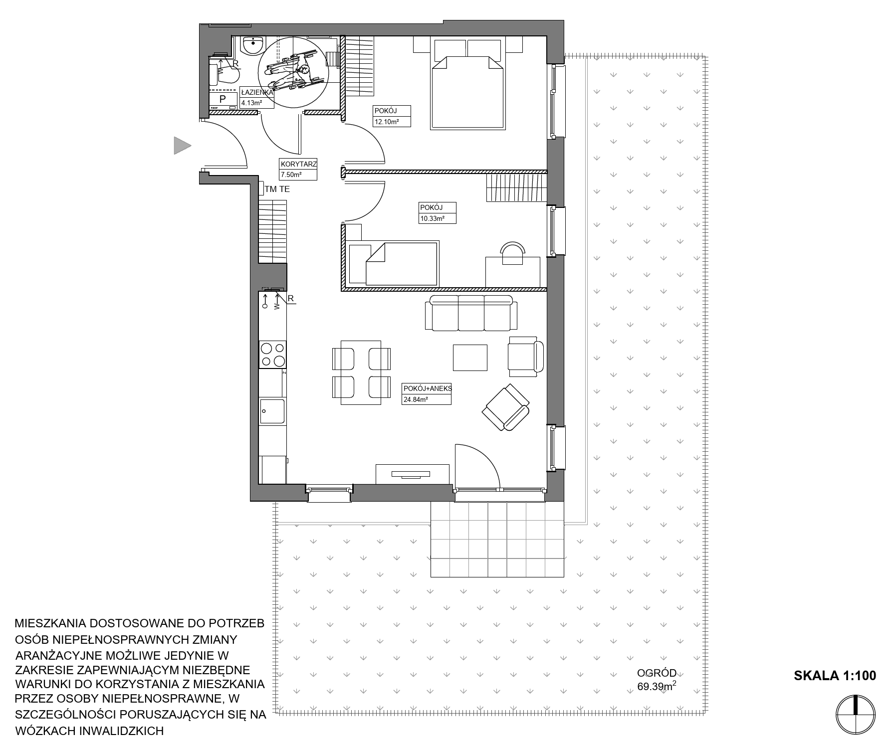 Plan 3 pok. 59m²
