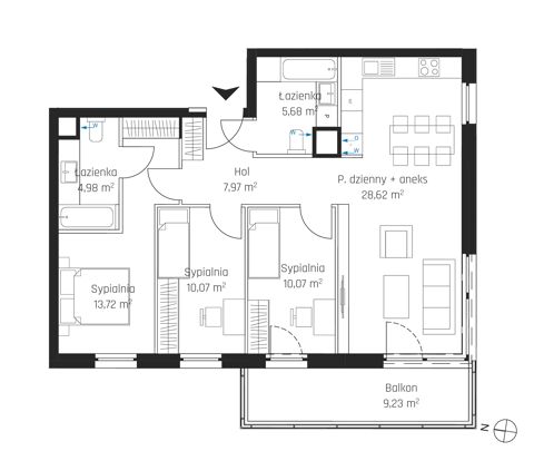 Plan 4 pok. 81m²