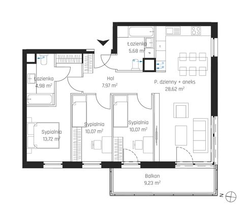 Plan 4 pok. 81m²