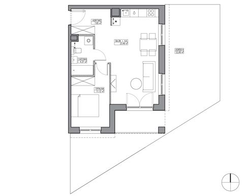 Plan 2 pok. 47m²