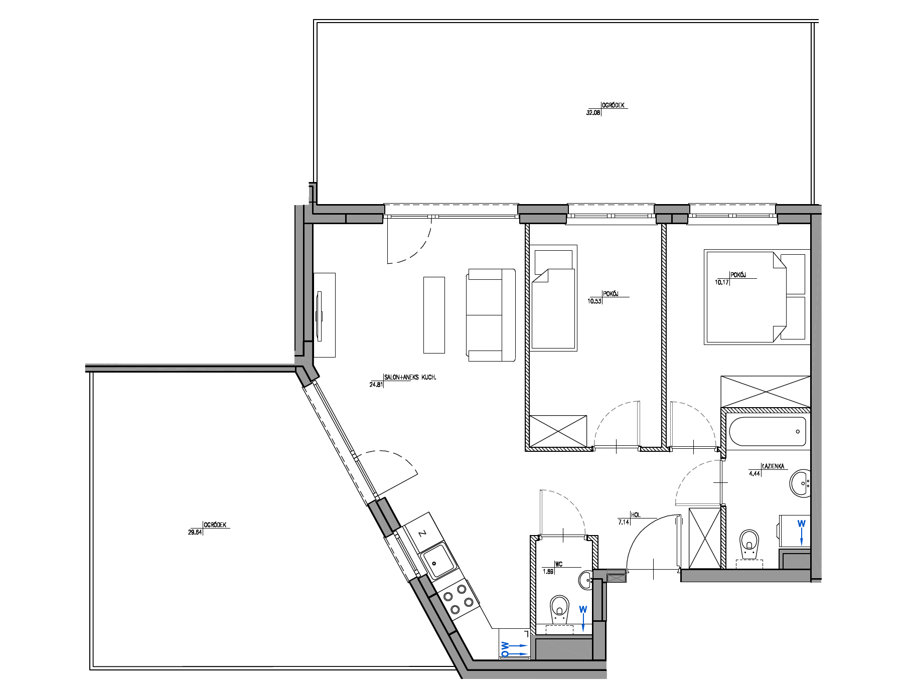 Plan 3 pok. 59m²