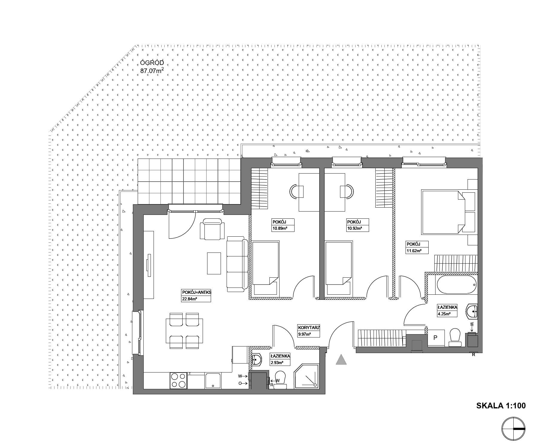 Plan 4 pok. 73m²