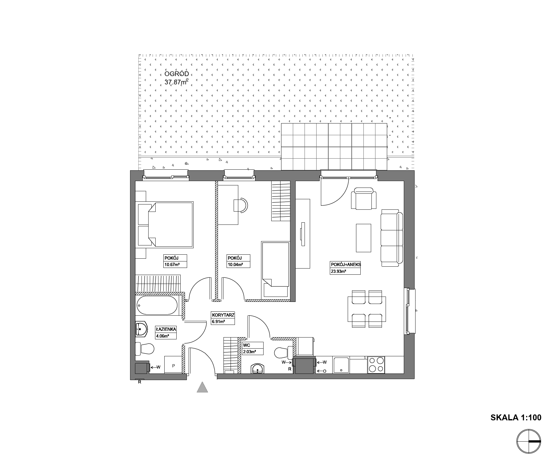 Plan 3 pok. 58m²