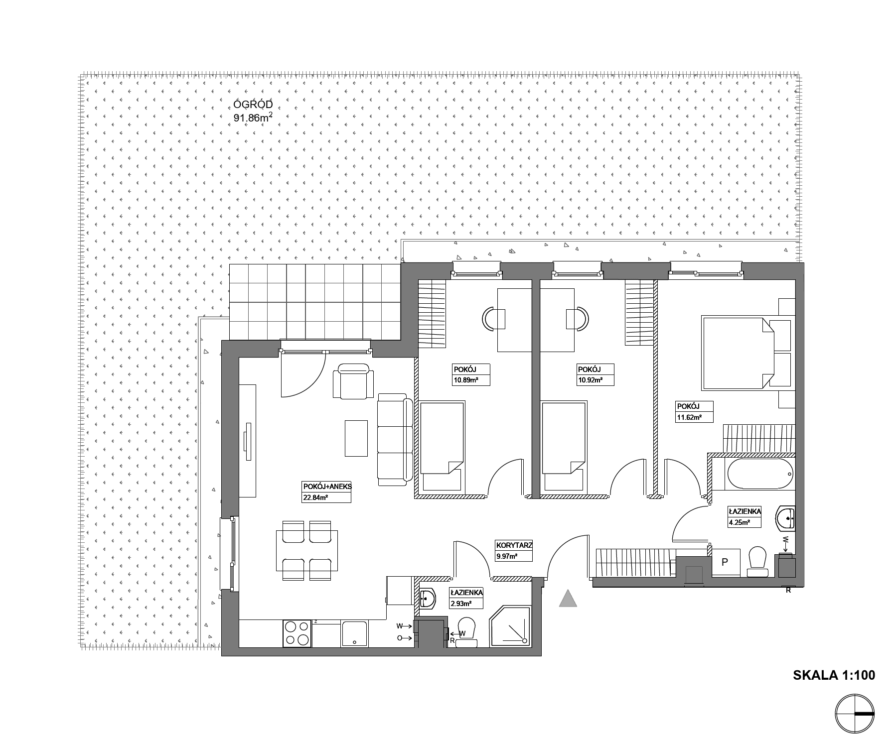 Plan 4 pok. 73m²