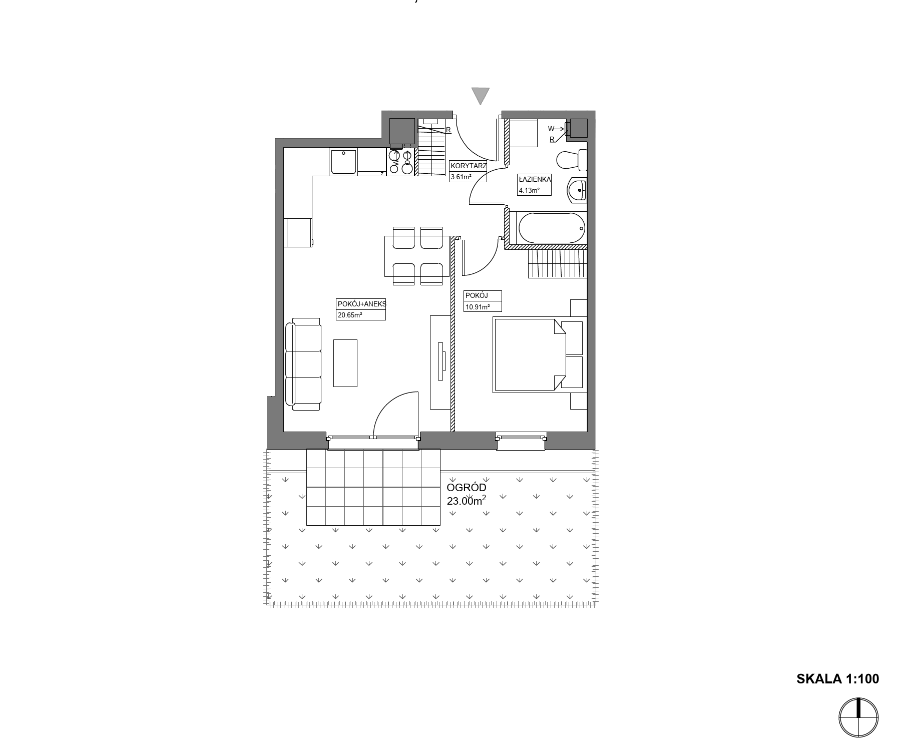 Plan 2 pok. 39m²
