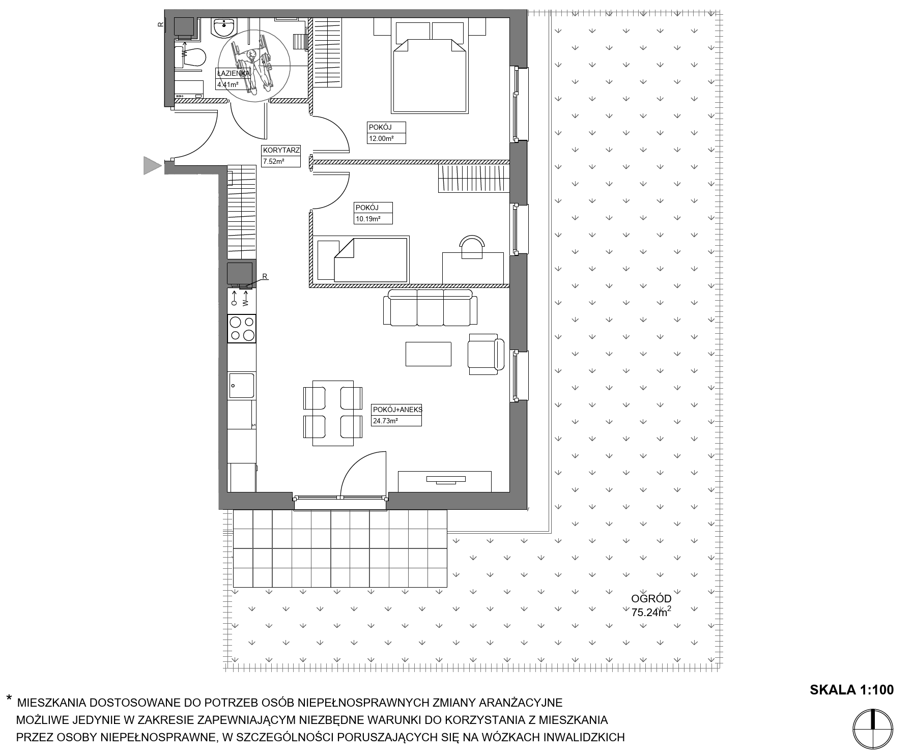 Plan 3 pok. 59m²