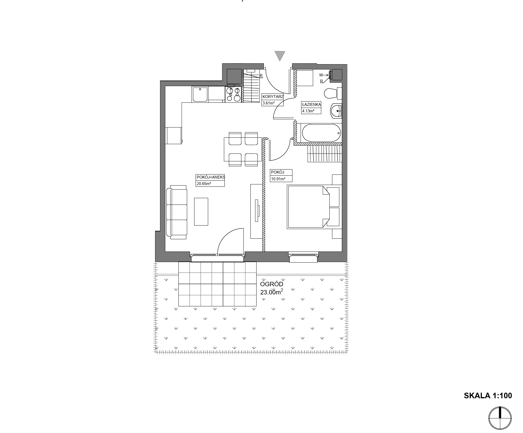 Plan 2 pok. 39m²