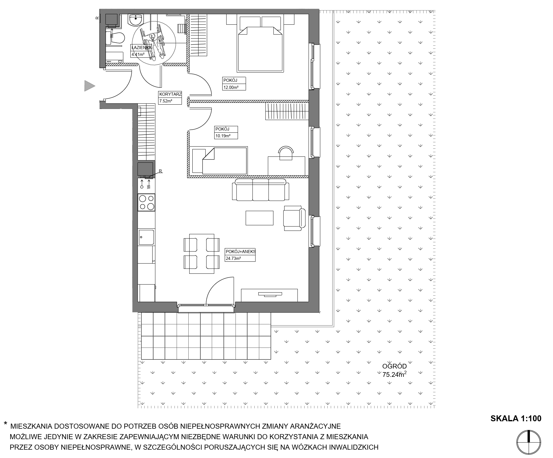 Plan 3 pok. 59m²