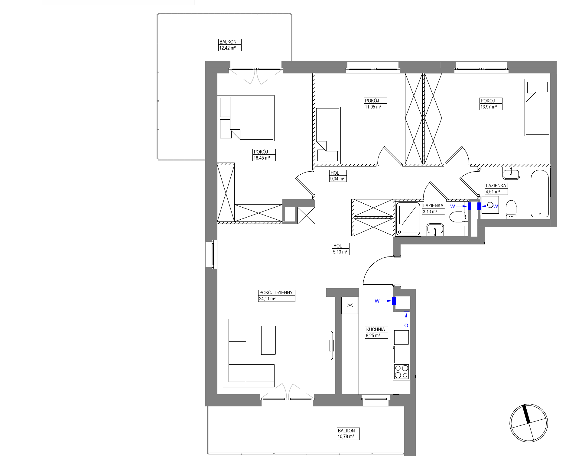 Plan 4 pok. 97m²