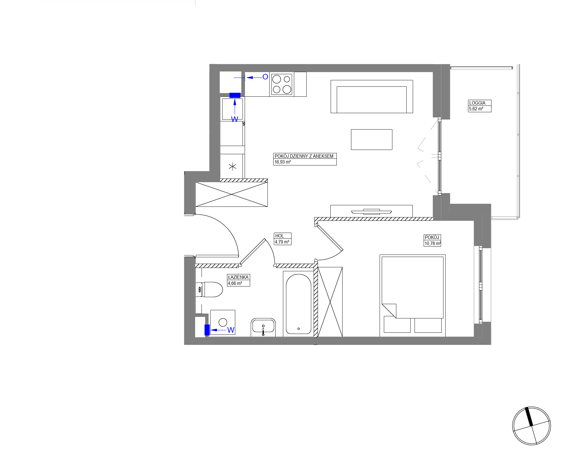 Plan 2 pok. 37m²