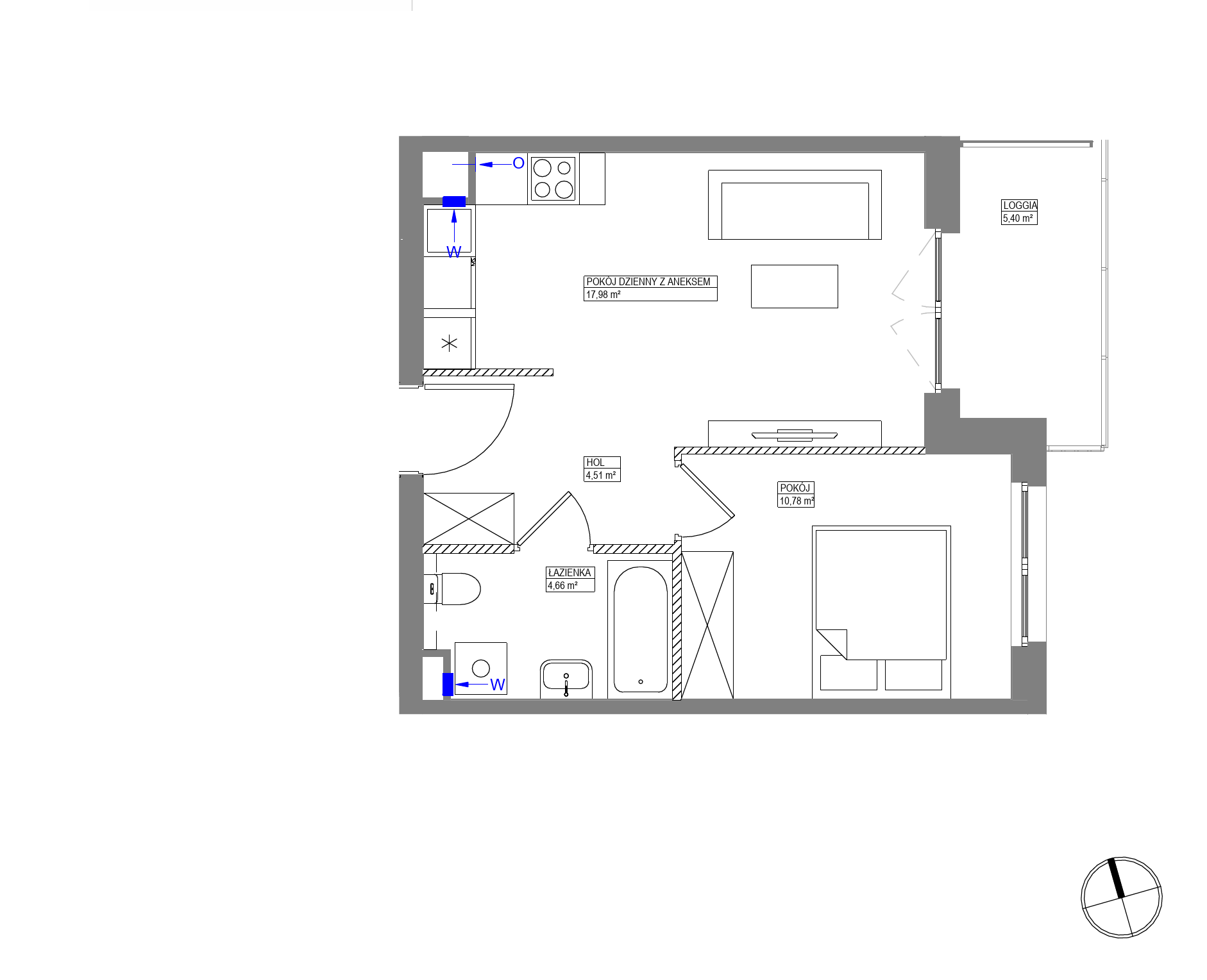 Plan 2 pok. 38m²