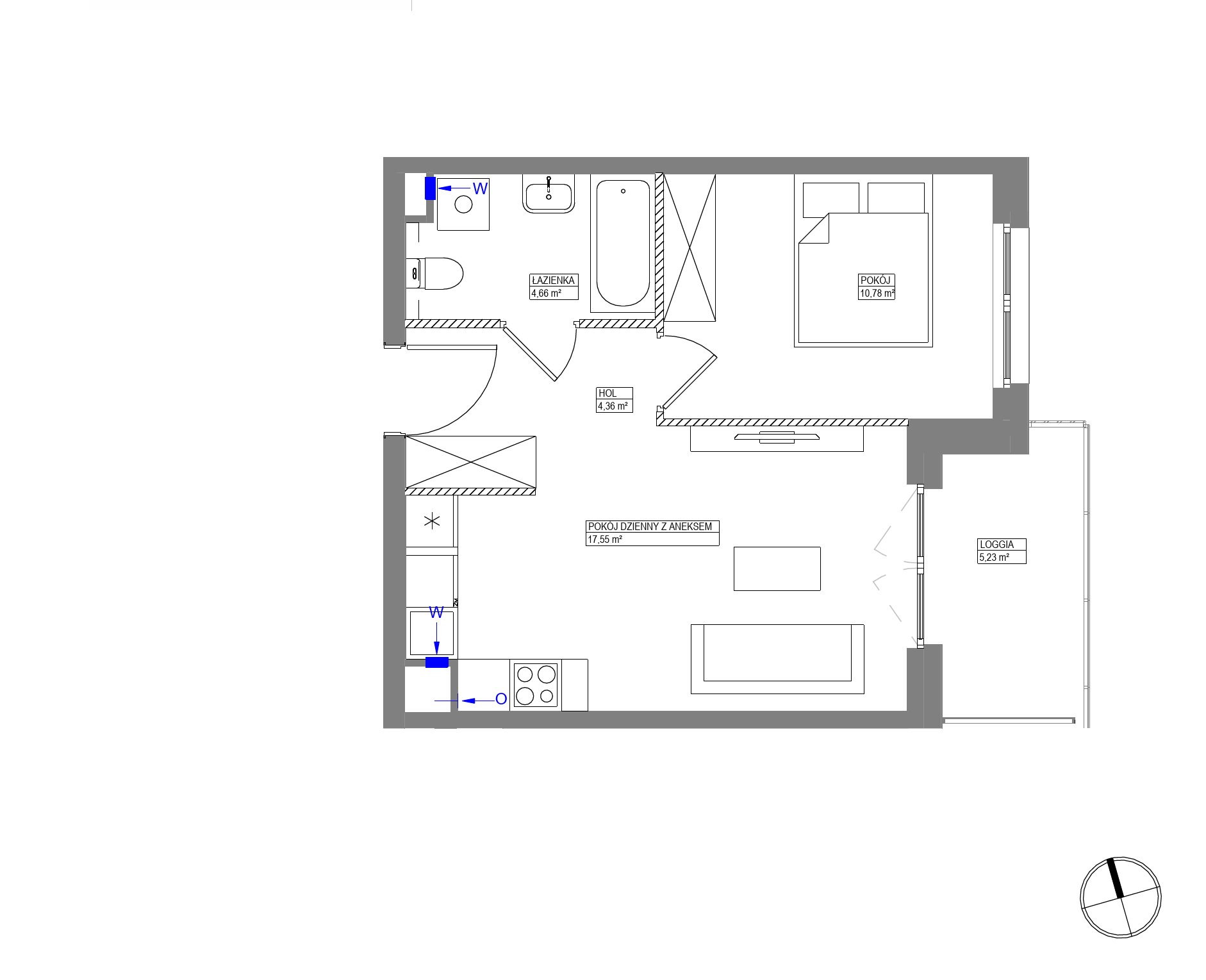 Plan 2 pok. 37m²