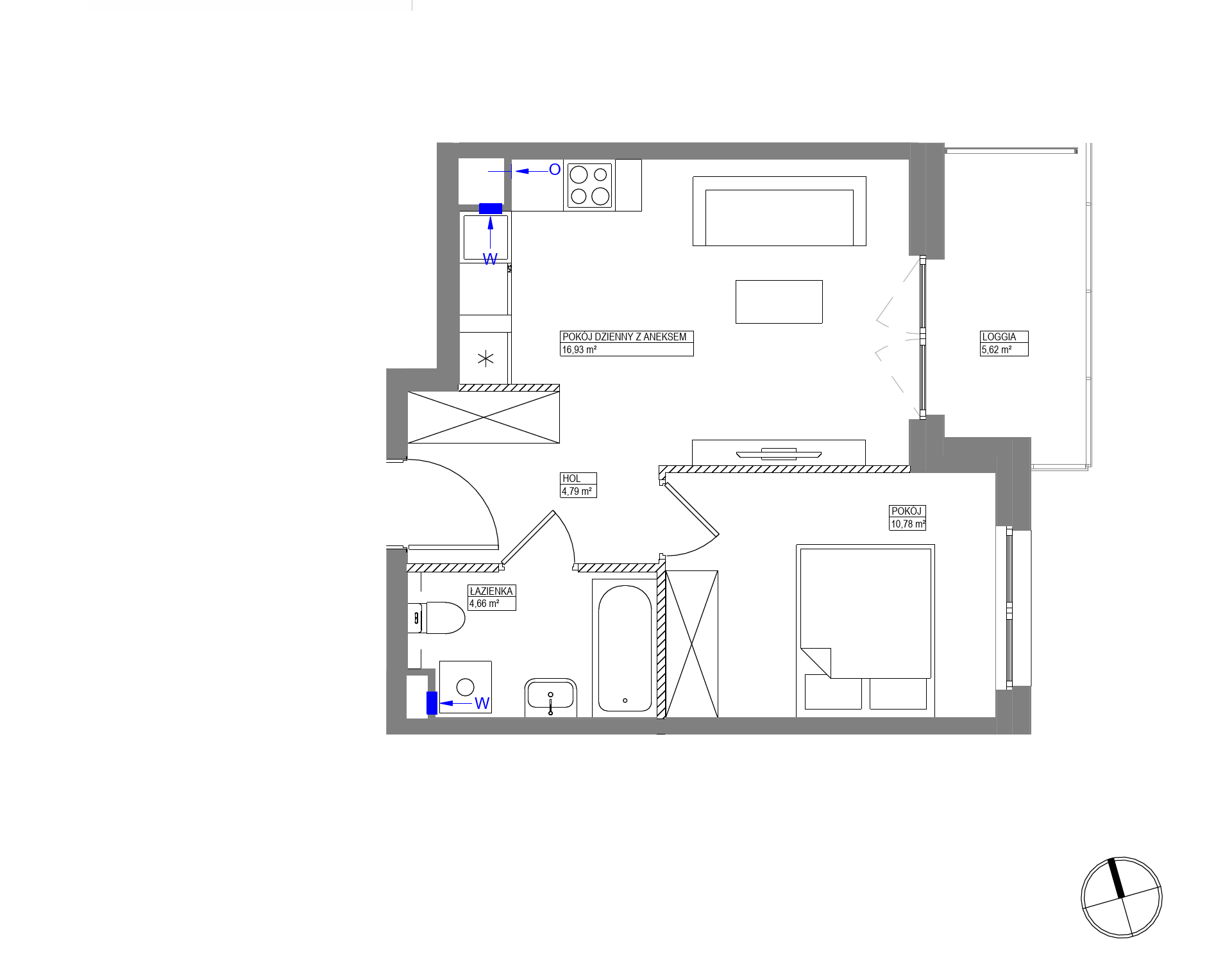 Plan 2 pok. 37m²
