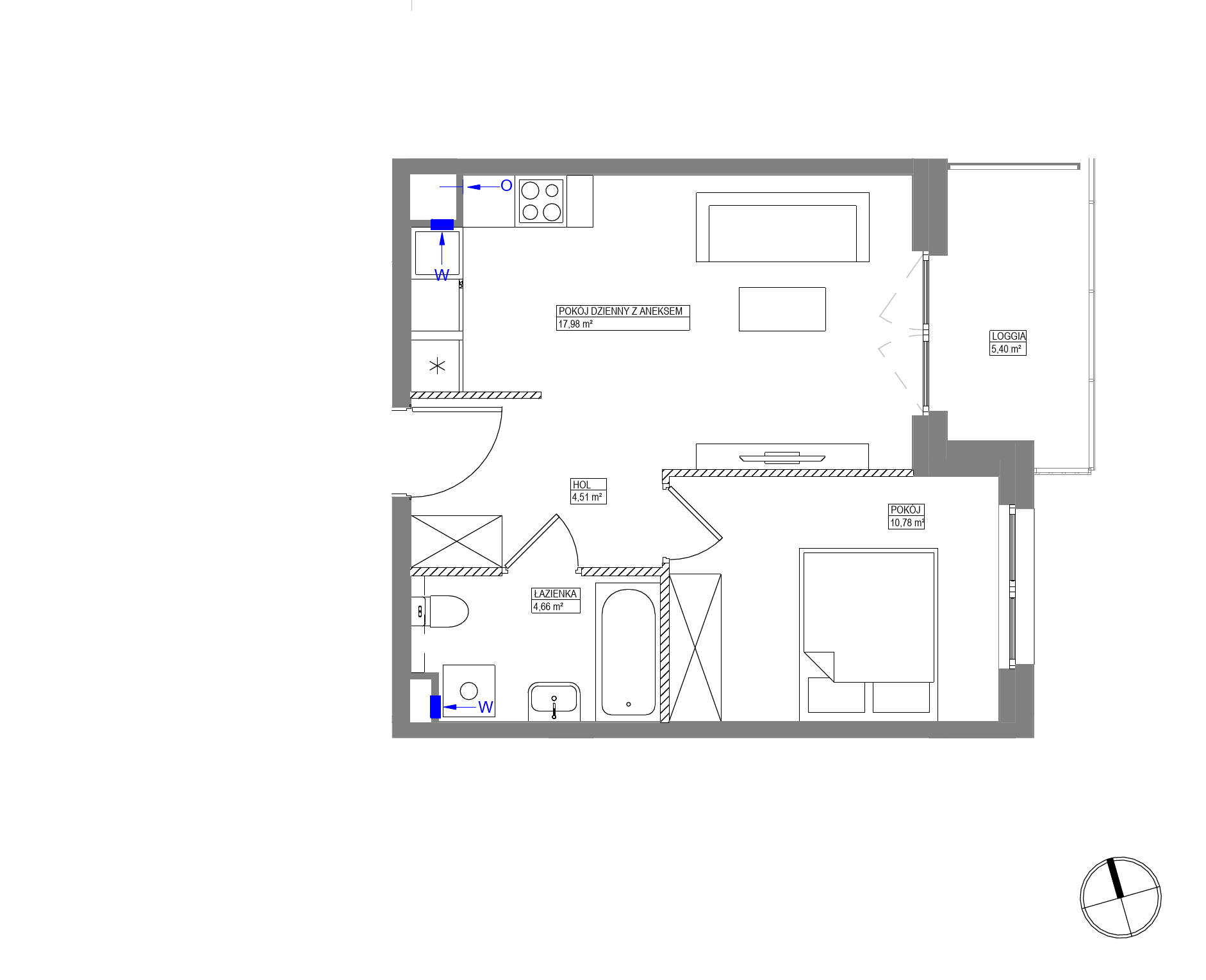 Plan 2 pok. 38m²