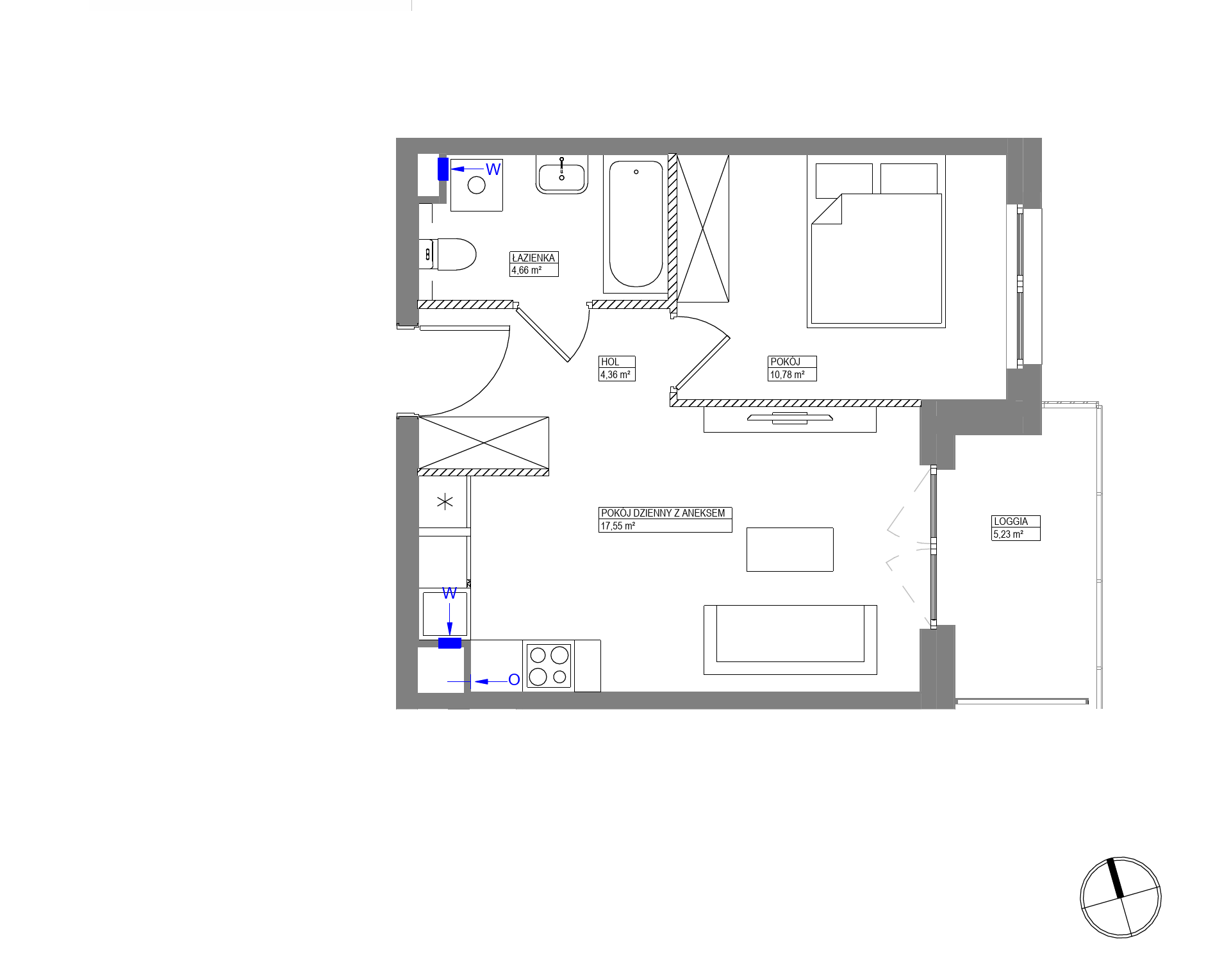 Plan 2 pok. 37m²