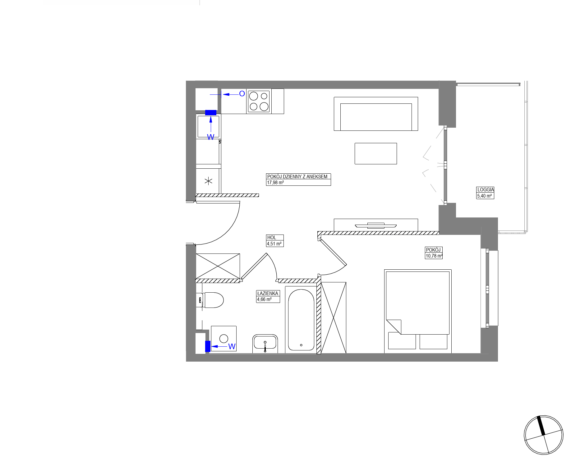 Plan 2 pok. 38m²